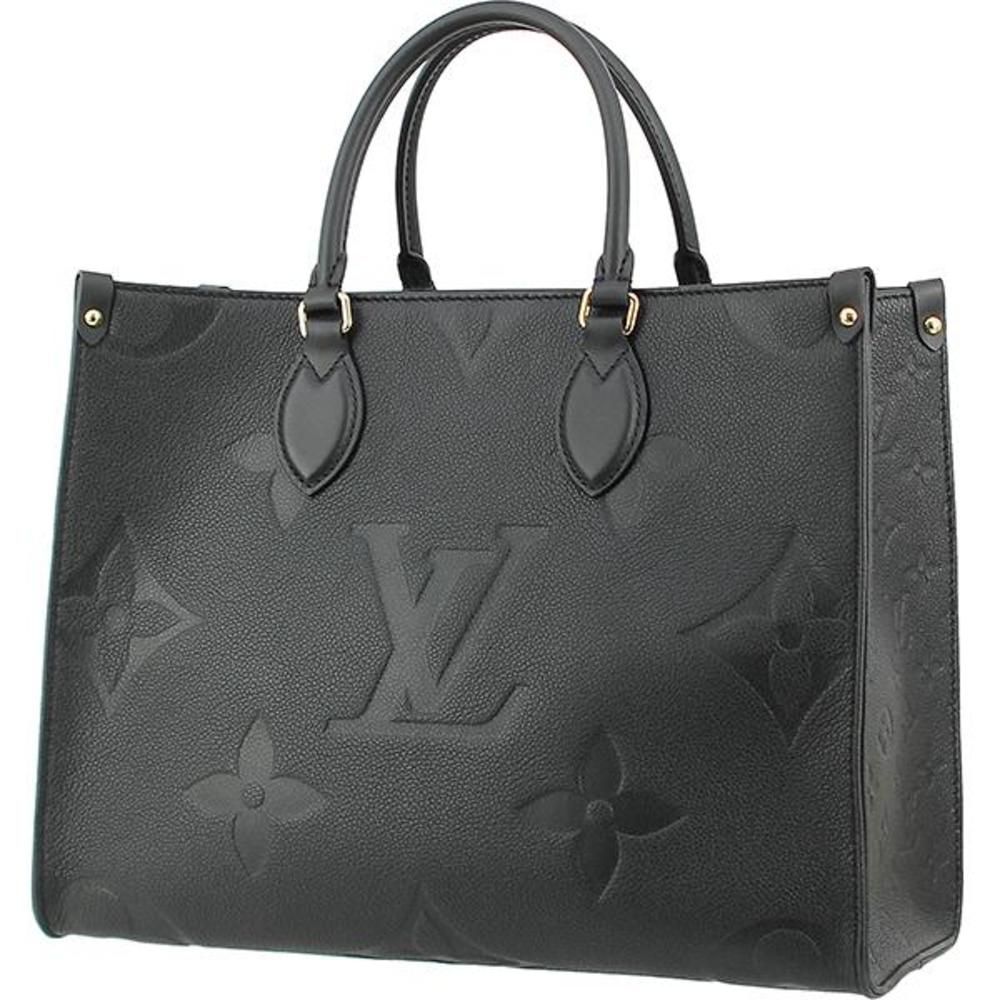 Louis Vuitton On The Go MM Tote Bag Shoulder Bag Monogram Implant